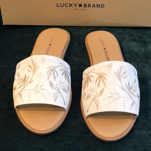 Lucky Brand Davin Slide Sandal Sandshell - Picture 7 of 12